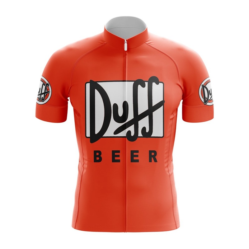 Duff Beer Cycling Jersey S Orange