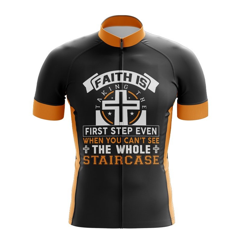 Faith Is The First Step Cycling Jersey S