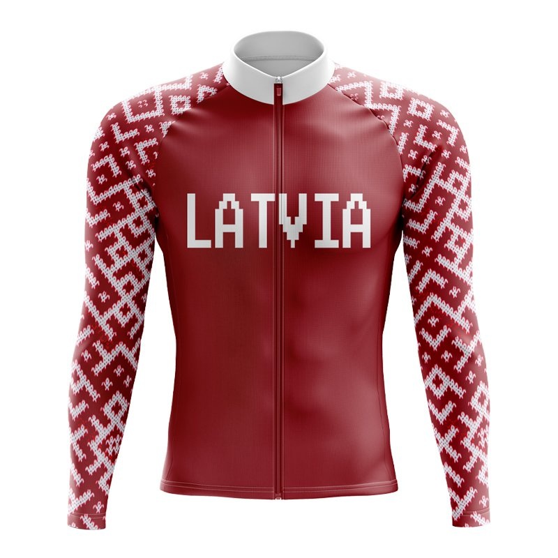 Latvia Long Sleeve Cycling Jersey S Regular
