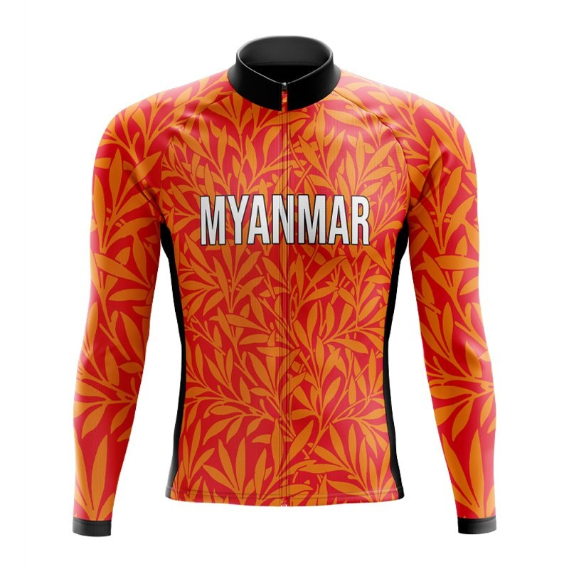 Myanmar Long Sleeve Cycling Jersey S Regular