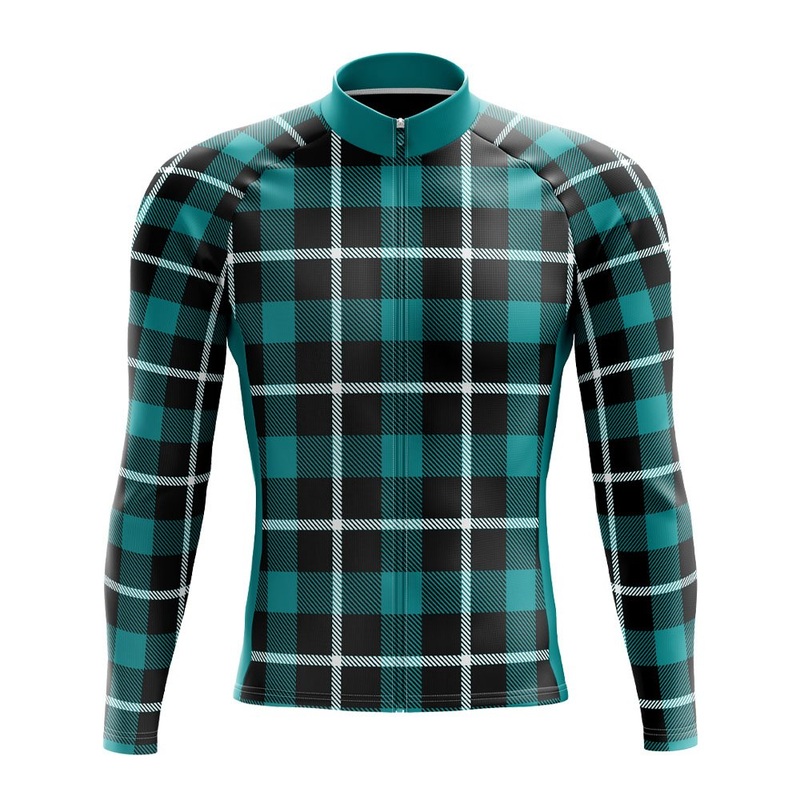 Aqua Long Sleeve Cycling Jersey S Regular