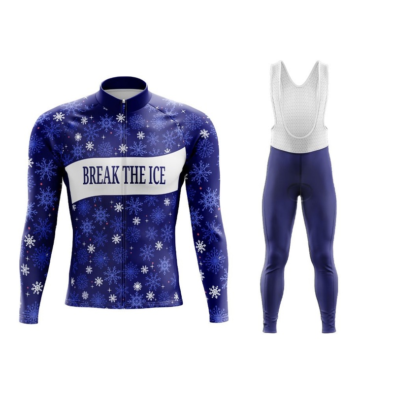 Break The Ice Long Sleeve Winter Cycling Jersey & Pants S Regular