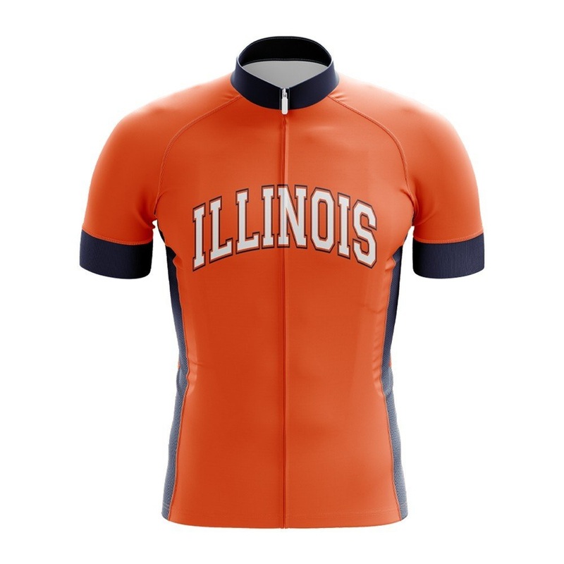 University Of Illinois Cycling Jersey S Orange