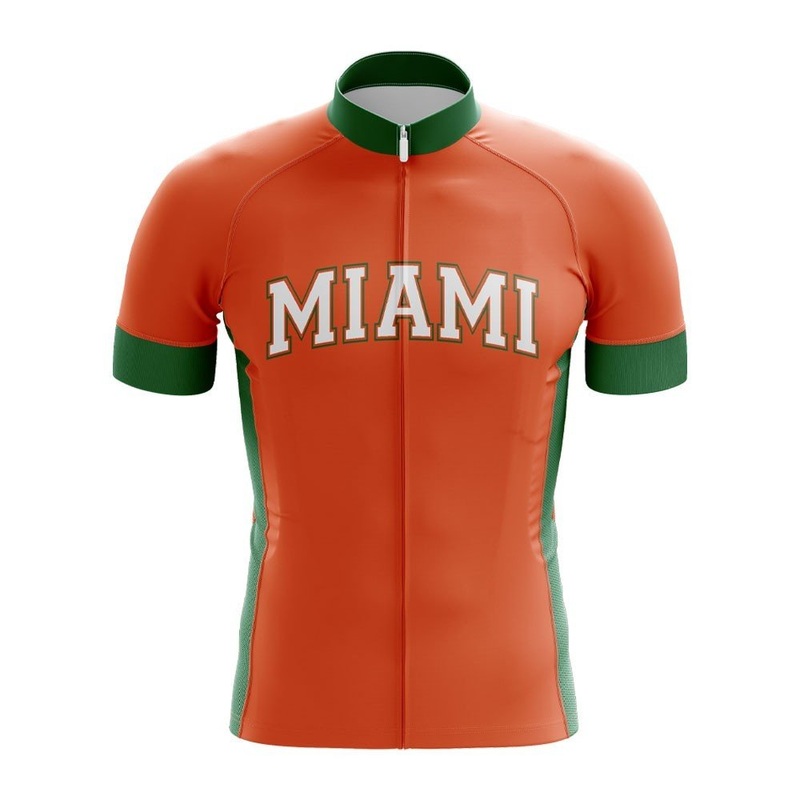 University Of Miami Cycling Jersey S Orange