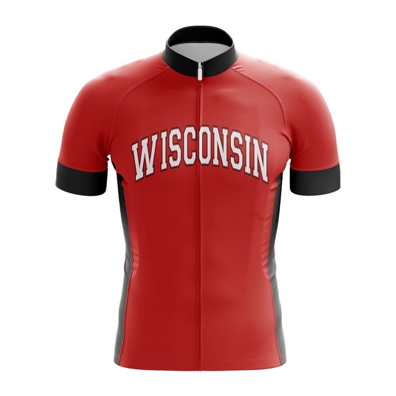 University Of Wisconsin Cycling Jersey S Red