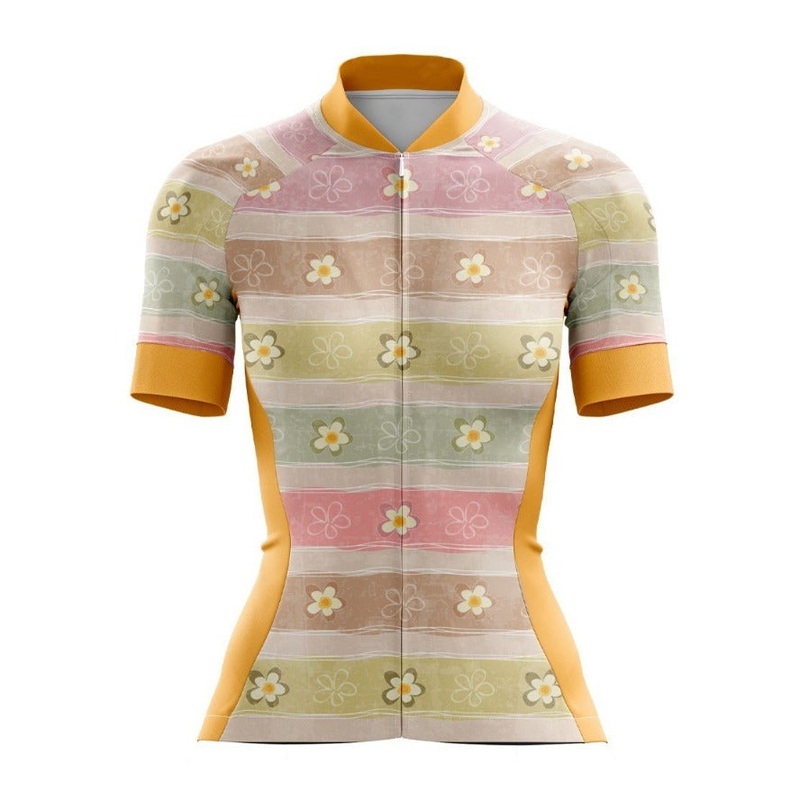 Watercolor Flowers Womens Cycling Jersey S