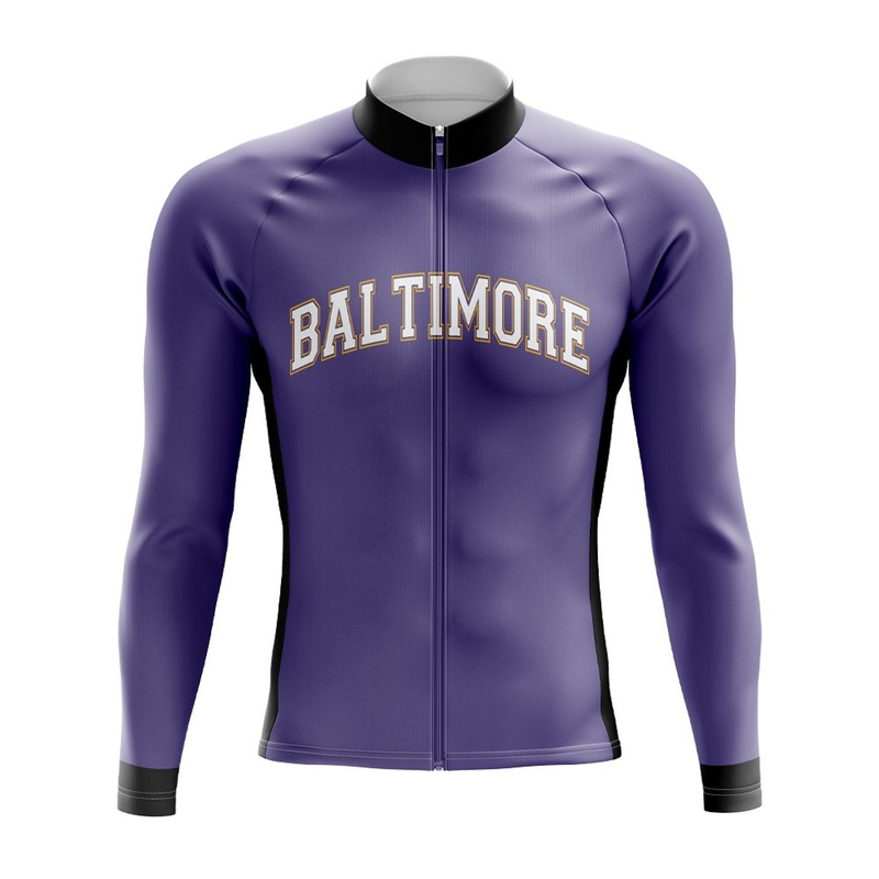 Baltimore Football Long Sleeve Cycling Jersey S