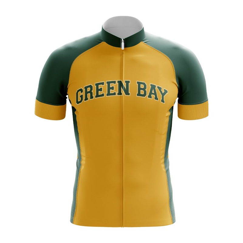 Green Bay Football Cycling Jersey S Yellow