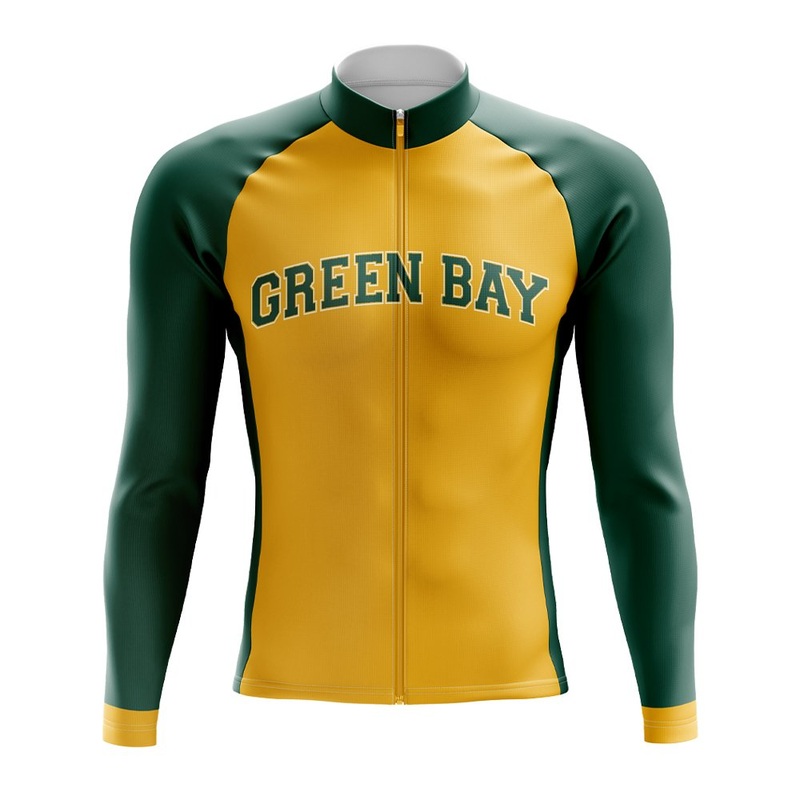 Green Bay Football Long Sleeve Cycling Jersey S