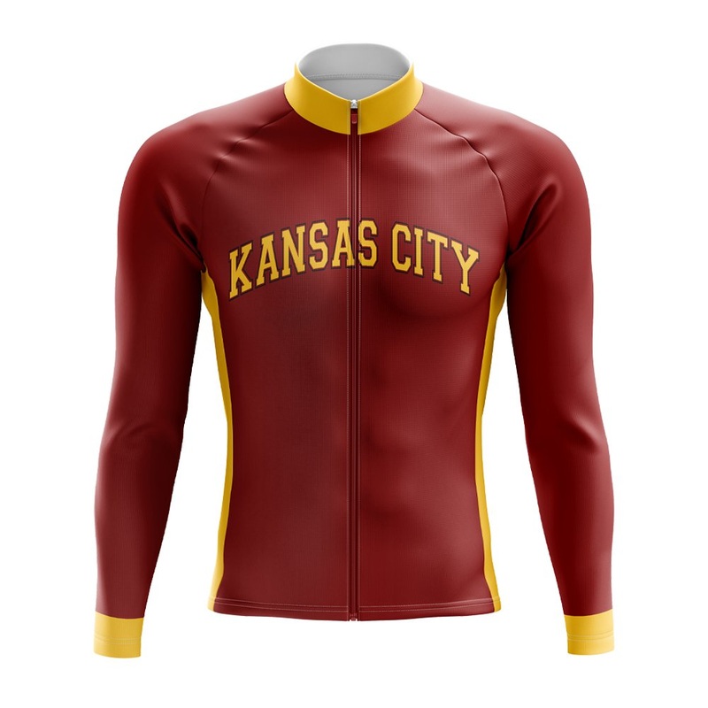 Kansas City Football Long Sleeve Cycling Jersey S