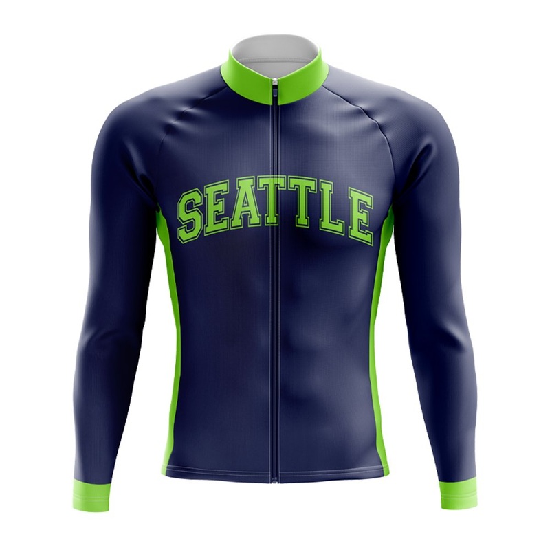 Seattle Football Long Sleeve Cycling Jersey S