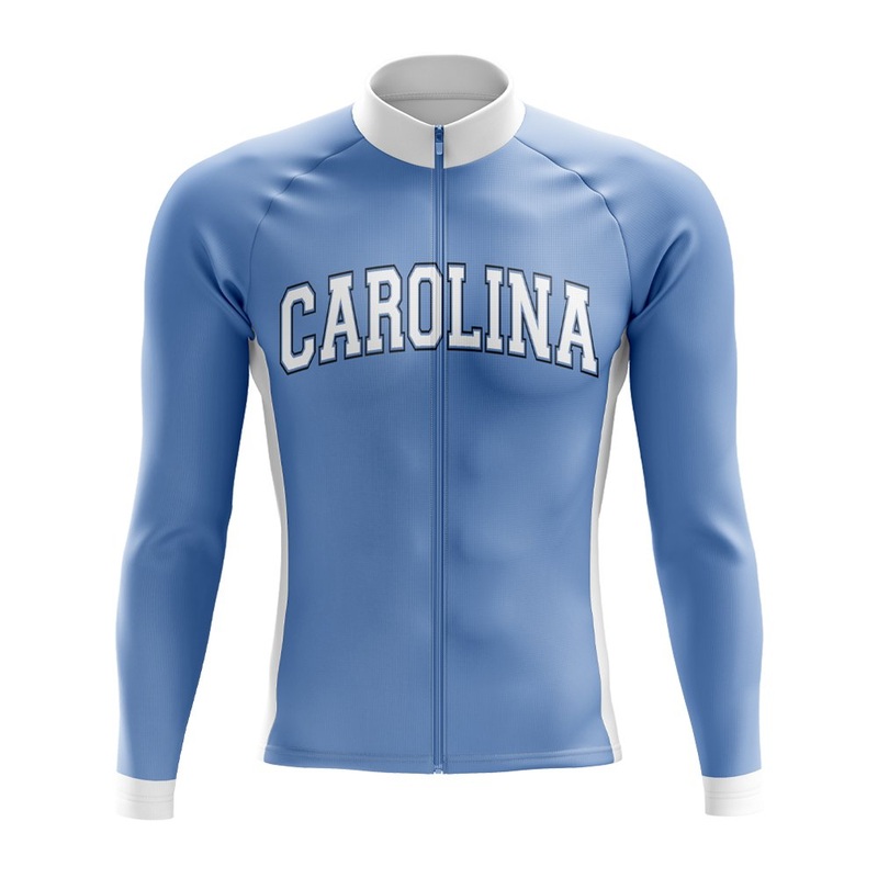 University Of North Carolina Long Sleeve Cycling Jersey S