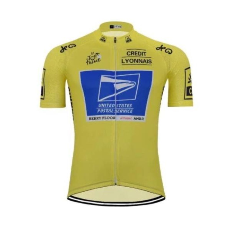 USPS Yellow Cycling Jersey S