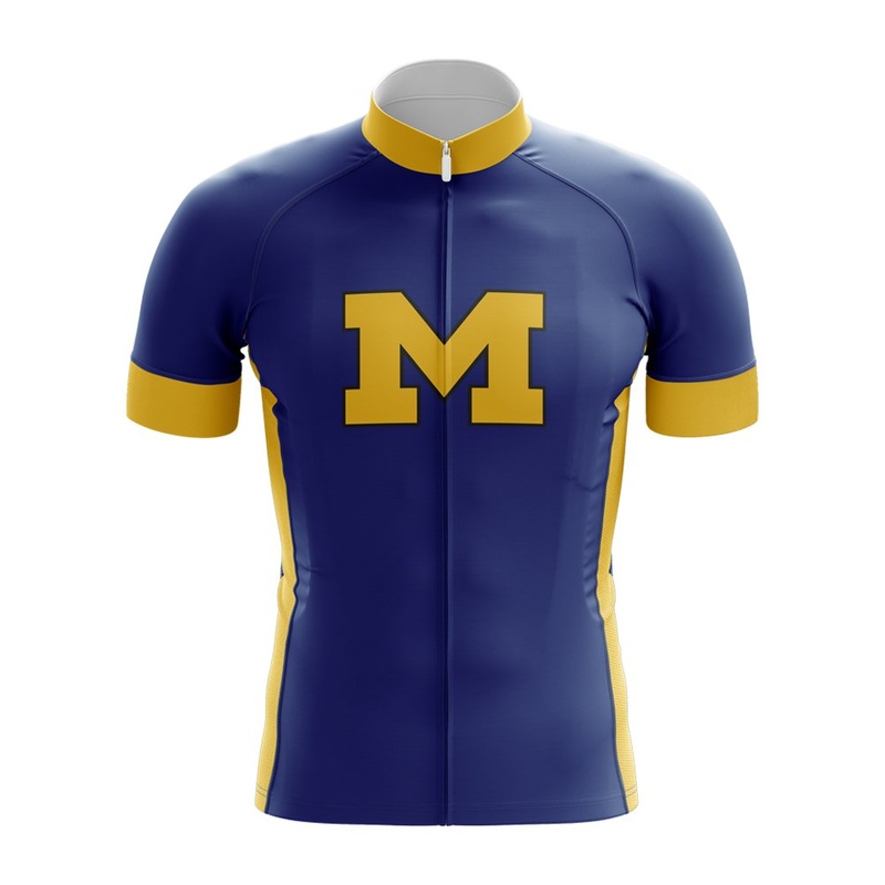 University Of Michigan Bicycle Jersey S Blue