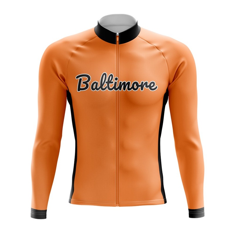 Baltimore Baseball Long Sleeve Cycling Jersey S