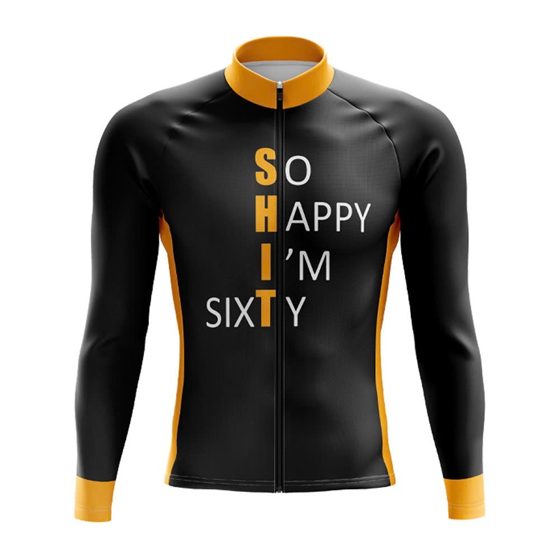 So Happy Im 60 Long Sleeve Cycling Jersey S