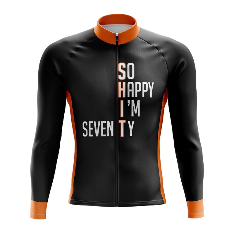 So Happy Im 70 Long Sleeve Cycling Jersey S