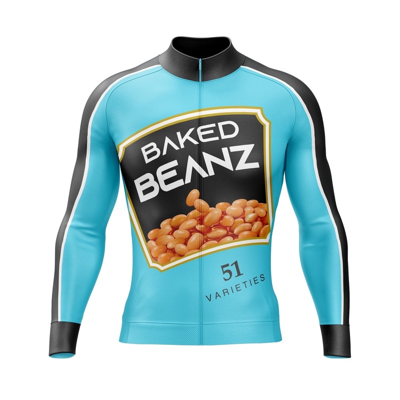 Baked Beans Long Sleeve Cycling Jersey S Regular