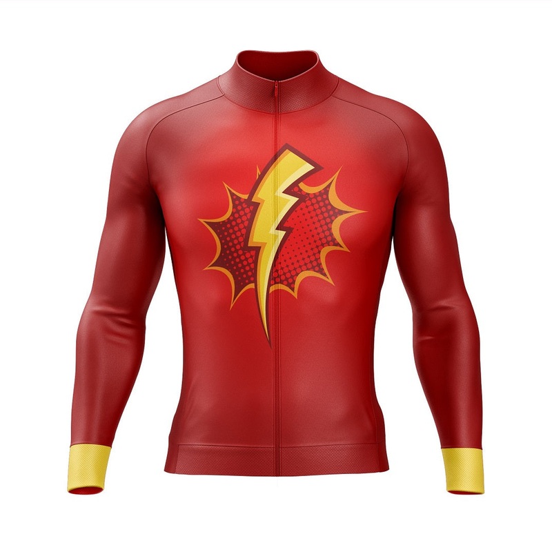 Flash Bolt Long Sleeve Cycling Jersey S Regular