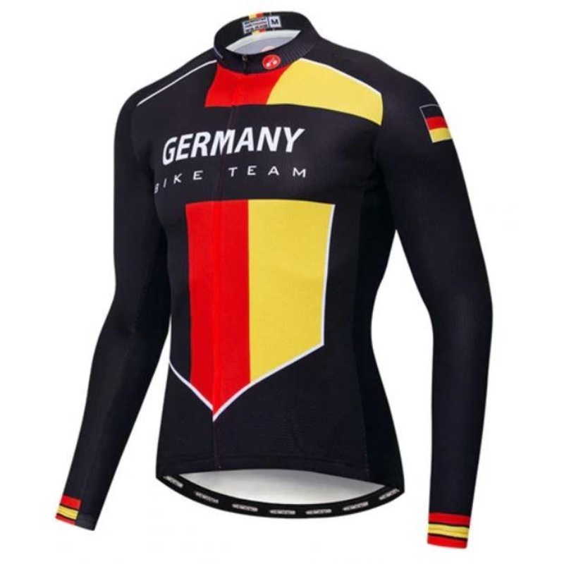 Germany Bike Team Long Sleeve Cycling Jersey S