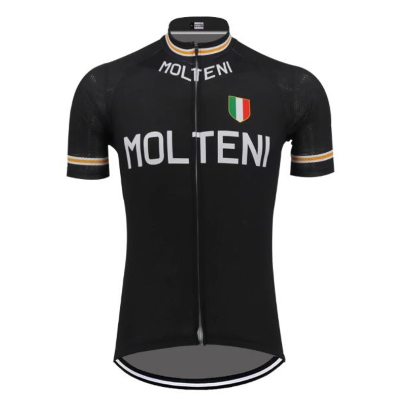 Black Molteni Retro Cycling Jersey S