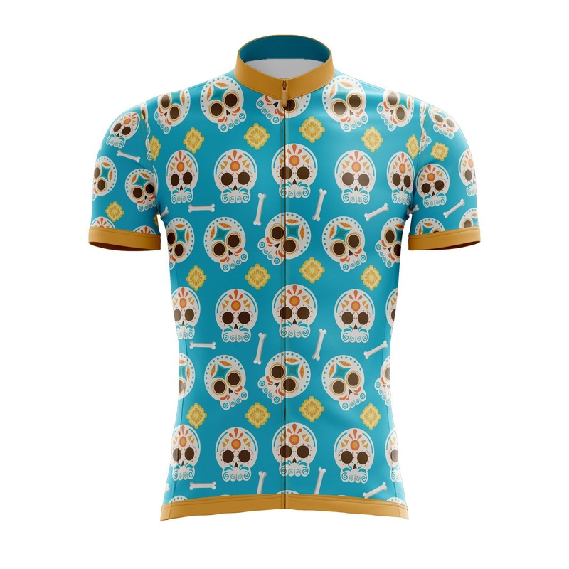 Blue Cinco De Mayo Cycling Jersey S