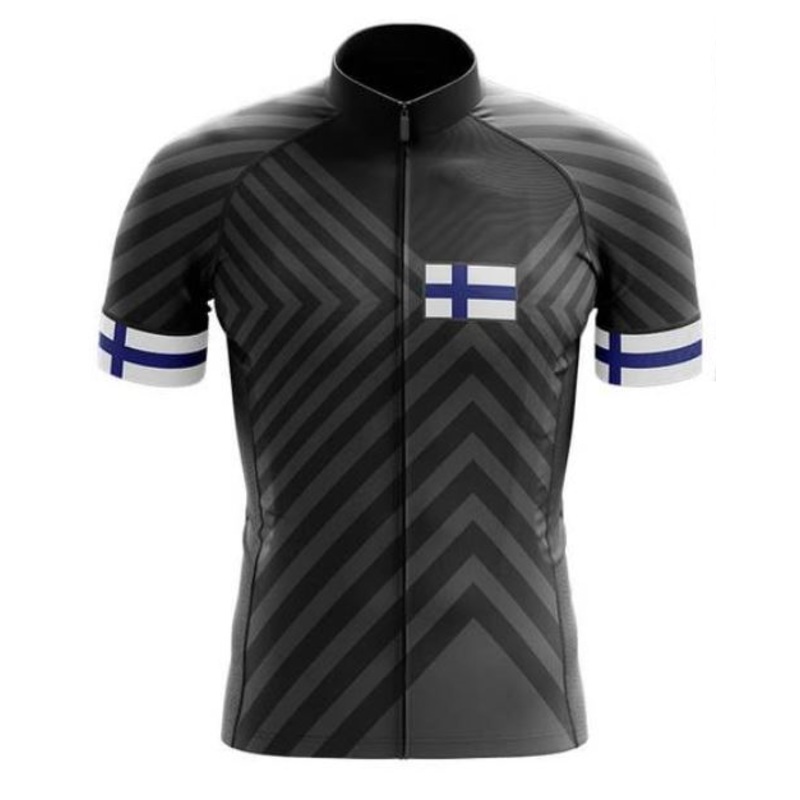 Finland Black Cycling Jersey S
