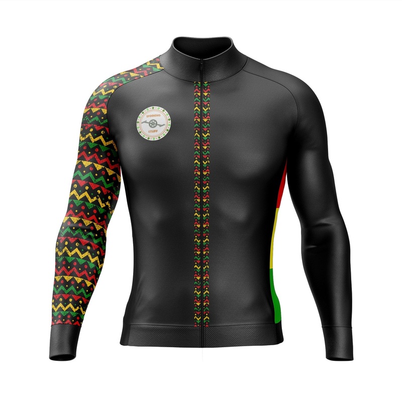 African Vibes Long Sleeve Cycling Jersey S Regular