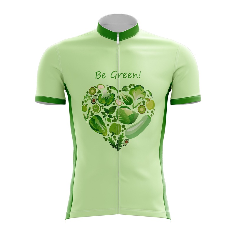 Be Green Vegan Cycling Jersey S