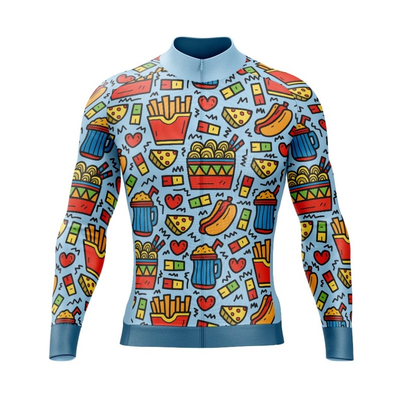Fast Food Long Sleeve Cycling Jersey S