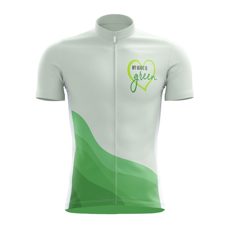 My Heart Is Green Cycling Jersey S