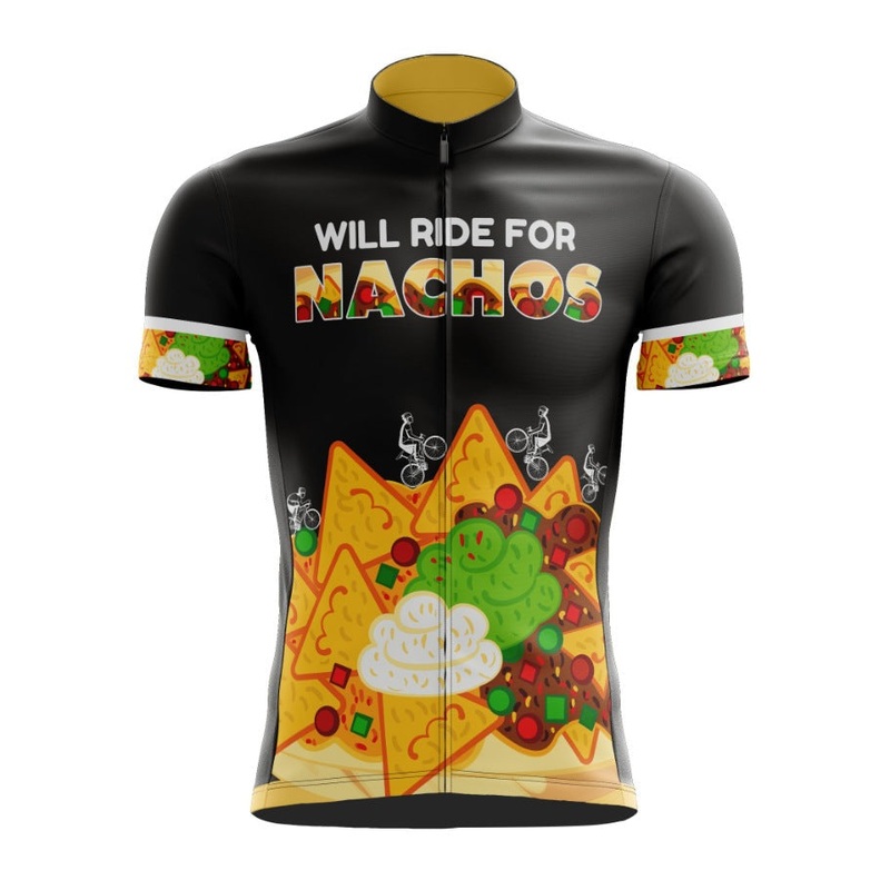 Will Ride For Nachos Cycling Jersey S