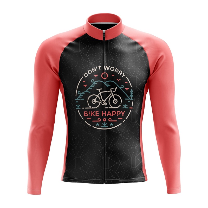 Bike Happy Long Sleeve Cycling Jersey S Regular