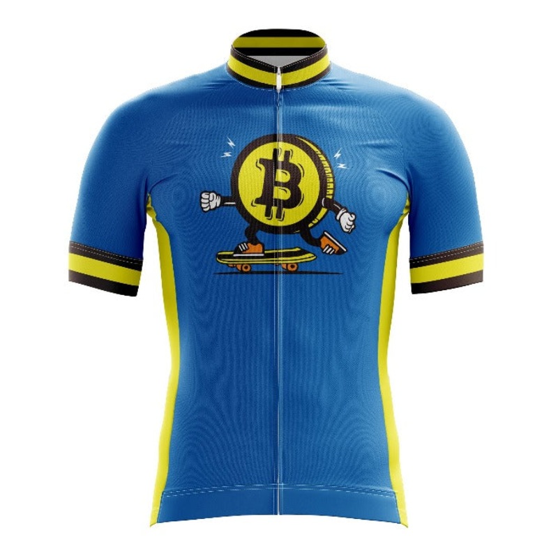 Bitcoin Skateboard Cycling Jersey S