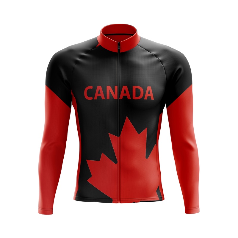 Canada Dark Long Sleeve Cycling Jersey S