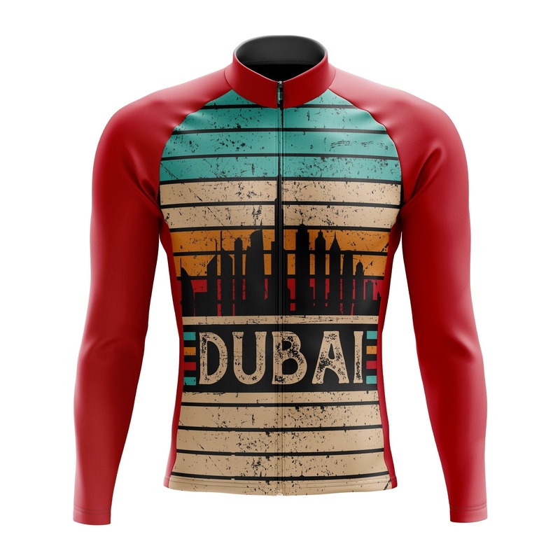 Dubai Retro Long Sleeve Cycling Jersey S Regular