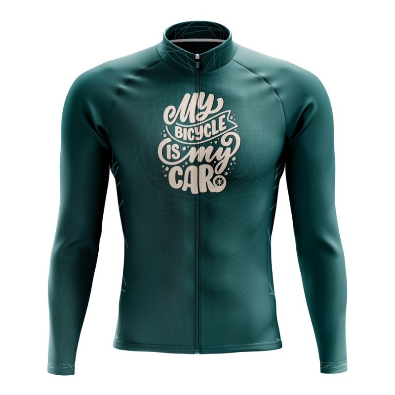 My Bicycle Is My Car Long Sleeve Cycling Jersey S Regular