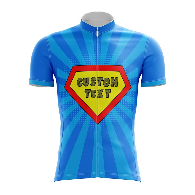 Superman Custom Pop Art Cycling Jersey S