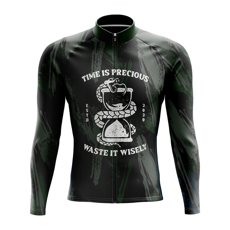 Time Is Precious Long Sleeve Cycling Jersey S Regular