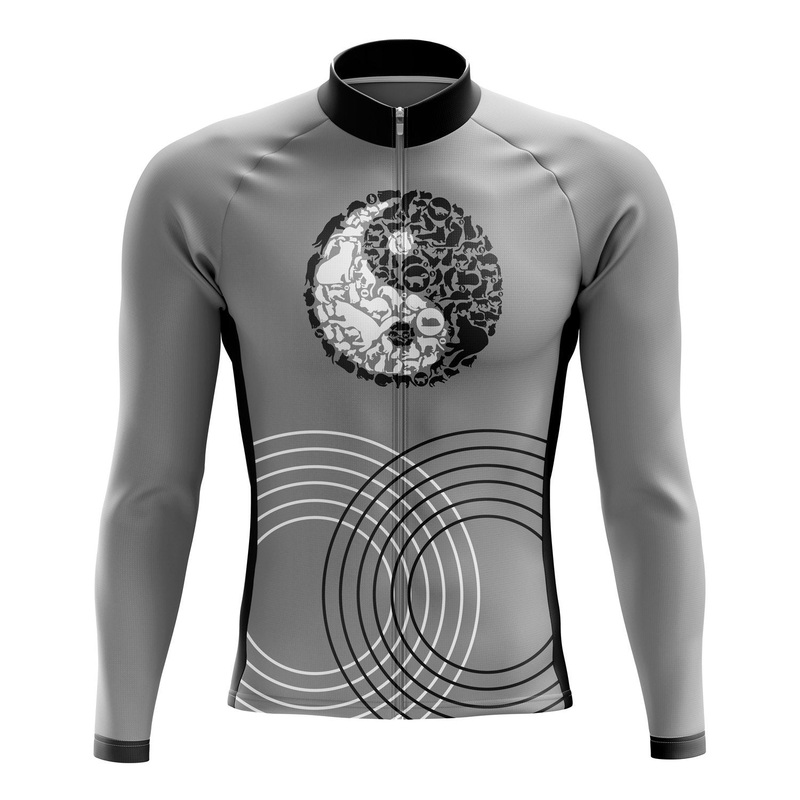 Yin Yang Long Sleeve Cycling Jersey S Regular