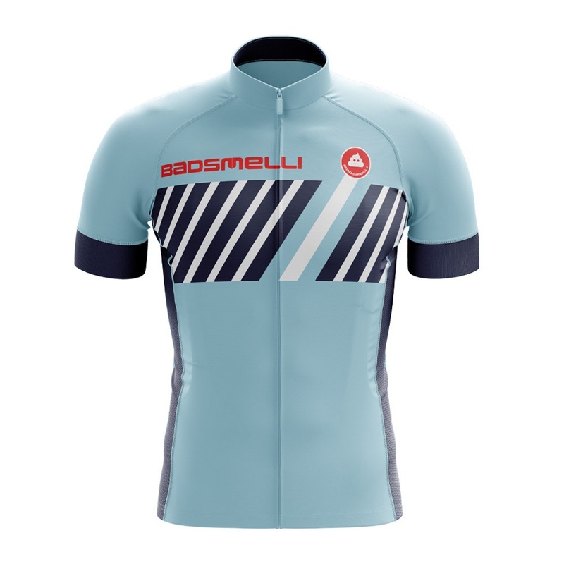 Badsmelli Blue Cycling Jersey S