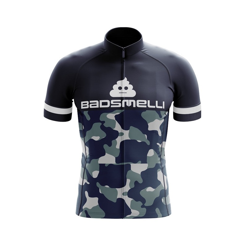 Badsmelli Camouflage Cycling Jersey S
