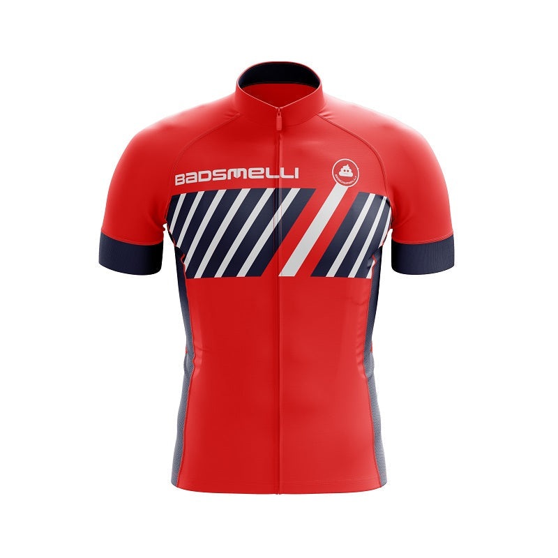Badsmelli Red Cycling Jersey S