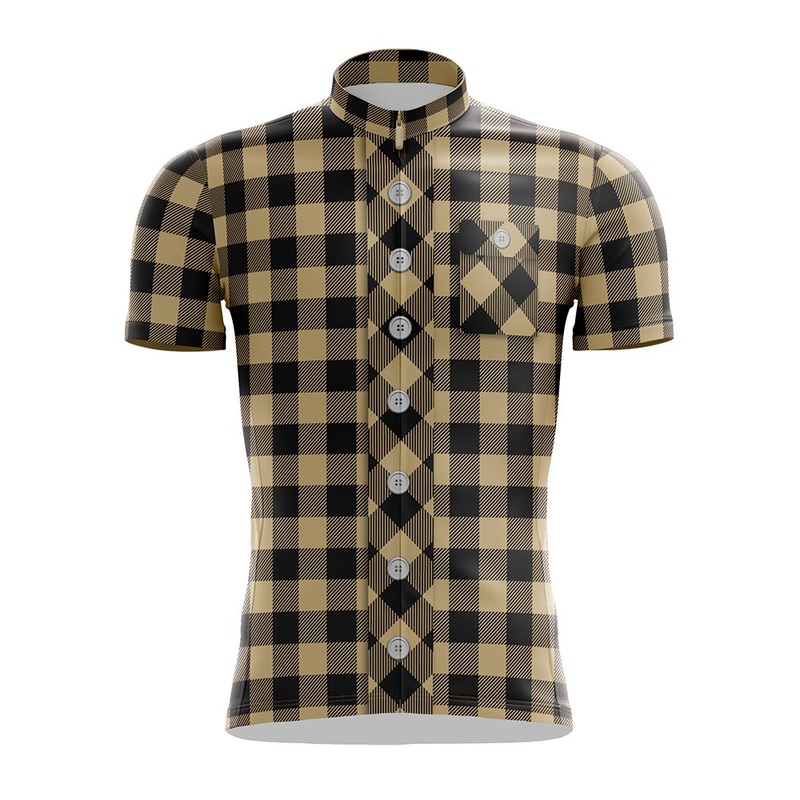 Brown Lumberjack Cycling Jersey S
