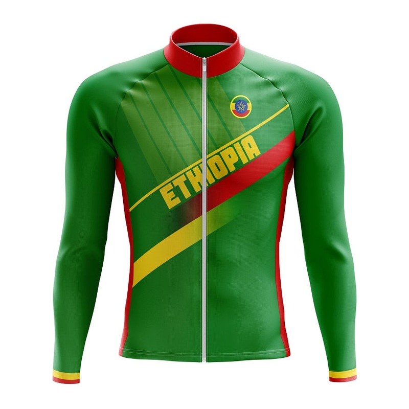 Ethiopia Long Sleeve Cycling Jersey S