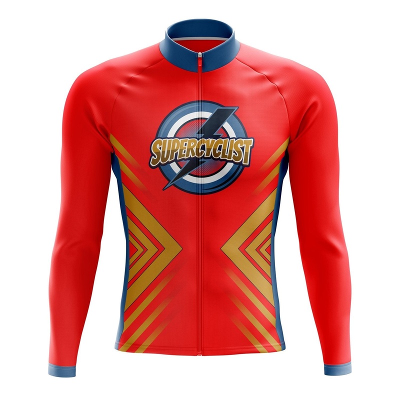 Super Cyclist Long Sleeve Cycling Jersey S Regular
