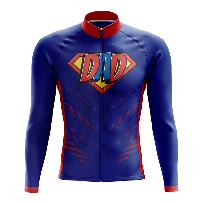 Super Dad Long Sleeve Cycling Jersey S Regular