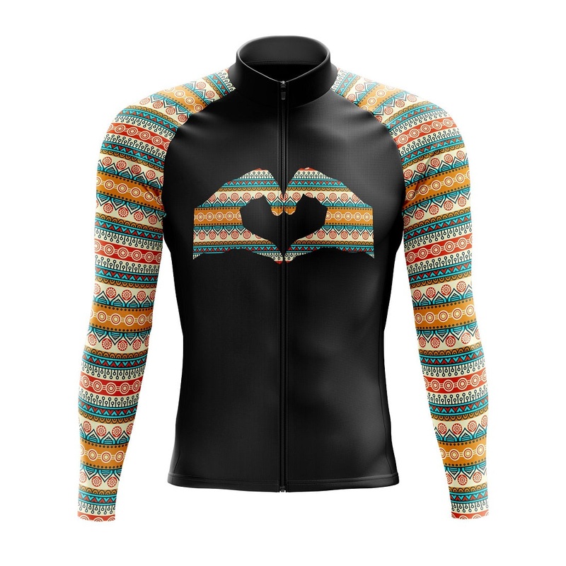 Tribal Heart Long Sleeve Cycling Jersey S Regular