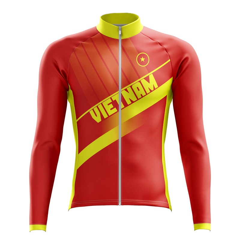 Vietnam Long Sleeve Cycling Jersey S