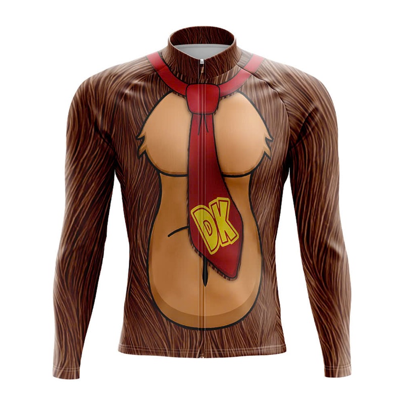 Donkey Kong Long Sleeve Cycling Jersey S